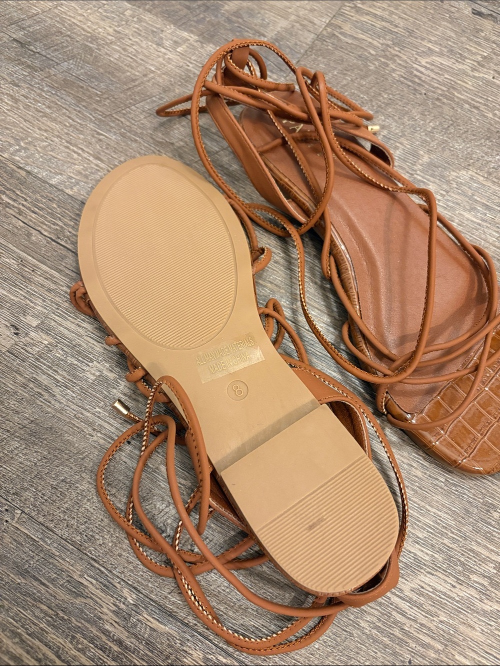 Lace-Up Sandals - Picture 2 of 2